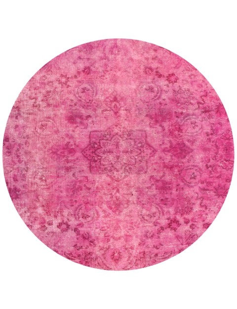 Rosa Persien Persischer Vintage Teppich 195 x 195 cm