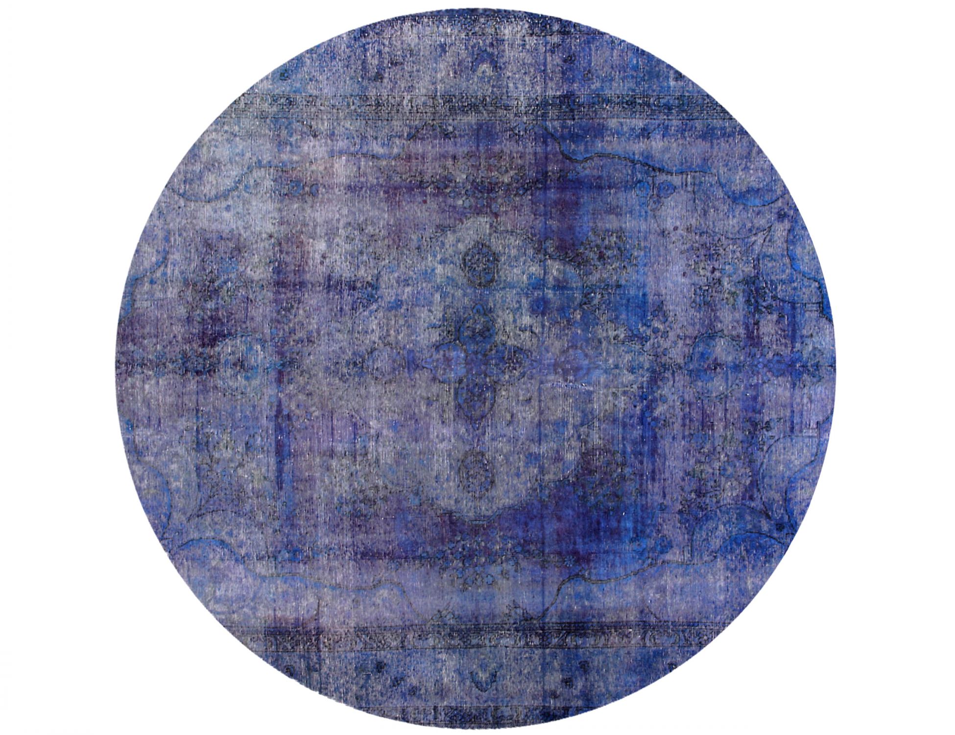 Round  Vintage Carpet  purple  <br/>235 x 235 cm