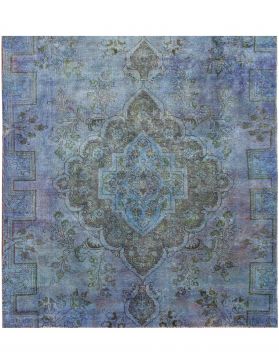 Tapis Persan vintage 156 x 156 turquoise