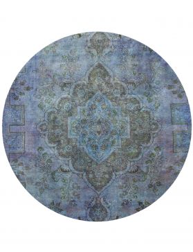 Round  Vintage Carpet  turkoise  <br/>156 x 156 cm
