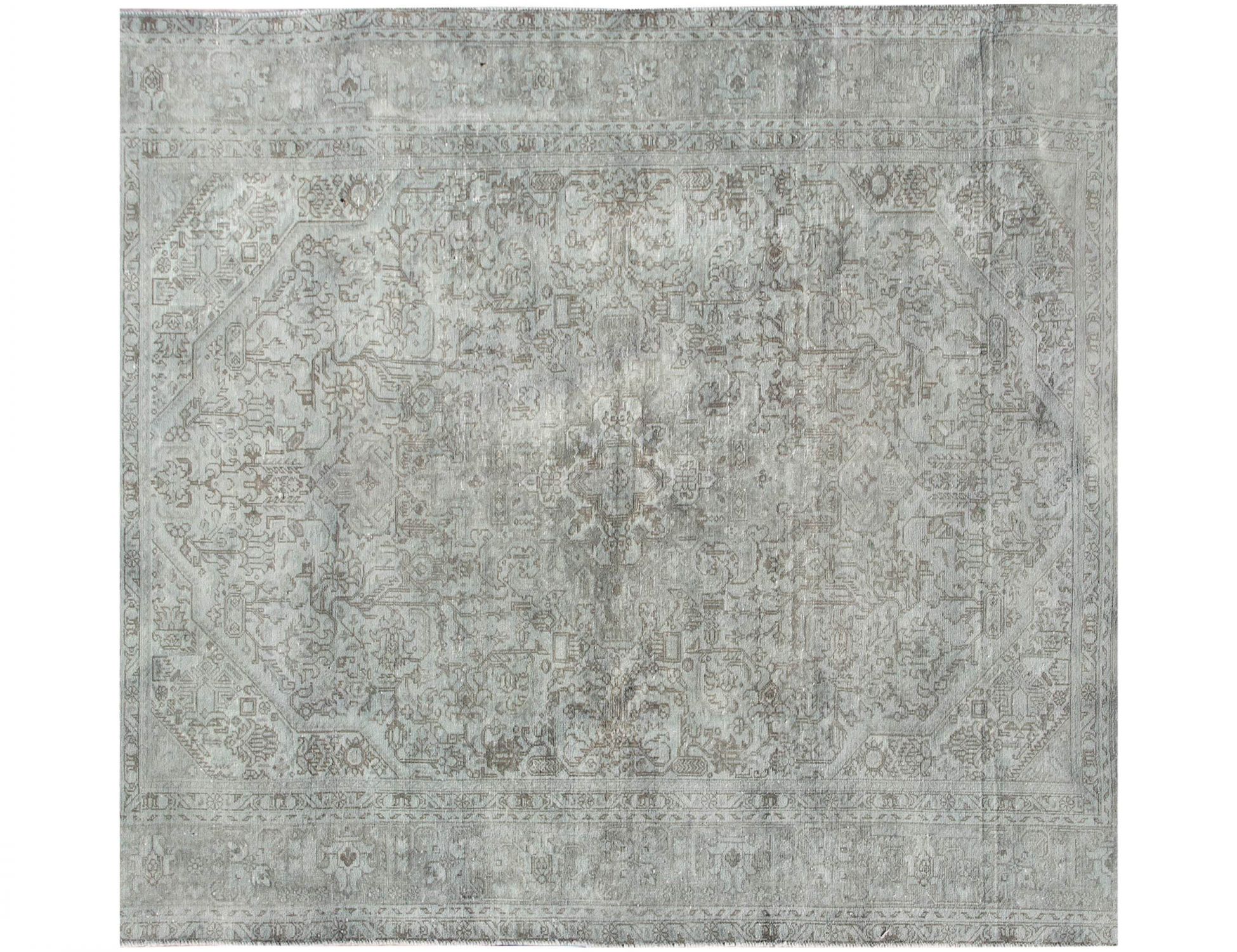 Quadrat  Vintage Teppich  grün <br/>190 x 190 cm