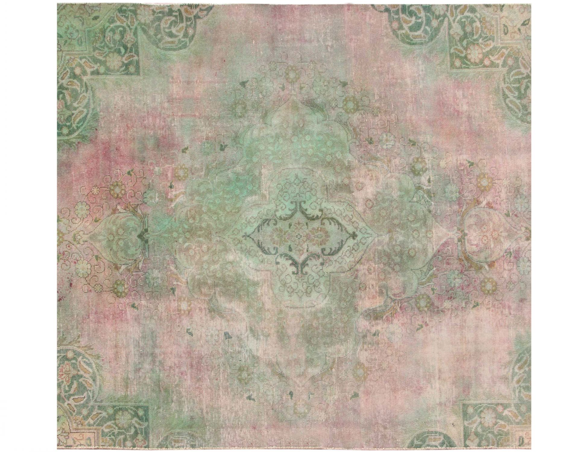 Tappeto vintage persiano  verde <br/>184 x 184 cm