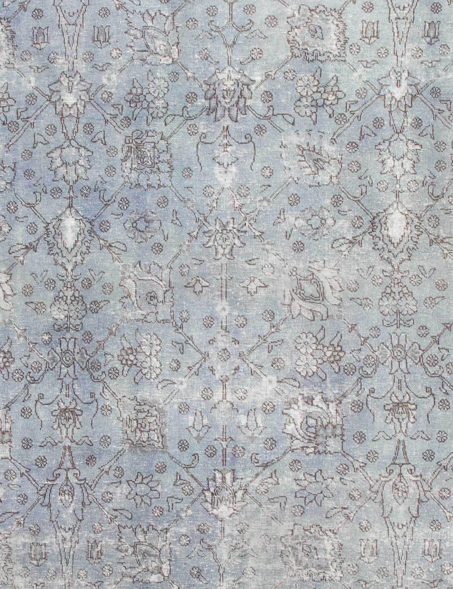 Quadrat  Vintage Teppich  blau <br/>260 x 223 cm