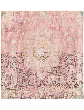 Persisk vintage matta 217 x 217 rosa