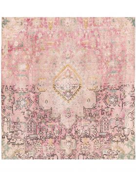 Tapis Persan vintage 217 x 217 rose