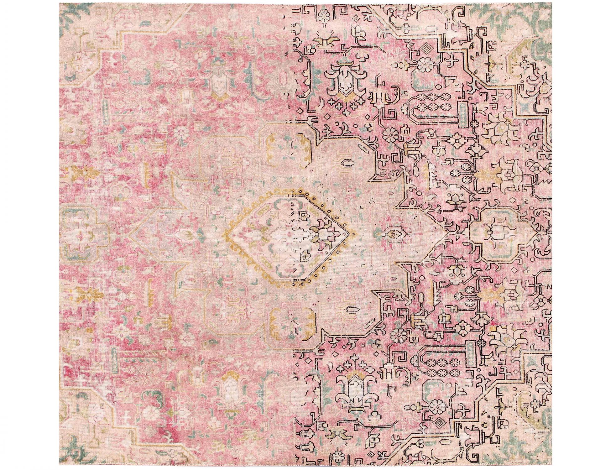 Square  Vintage Carpet  pink  <br/>217 x 217 cm