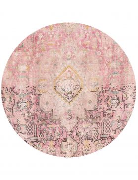 Alfombra persa vintage 217 x 217 rosa