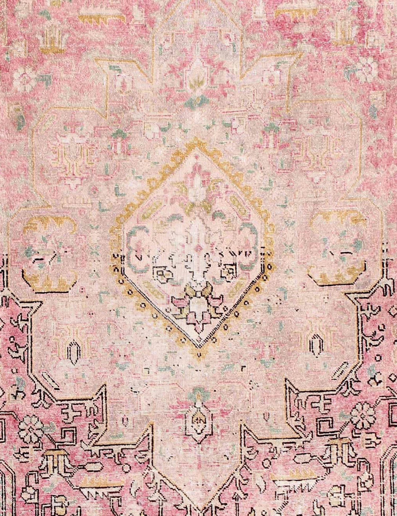 Rund  Vintage Teppich  rosa <br/>217 x 217 cm