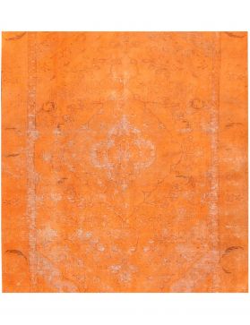 Persisk vintage teppe 174 x 174 oransje