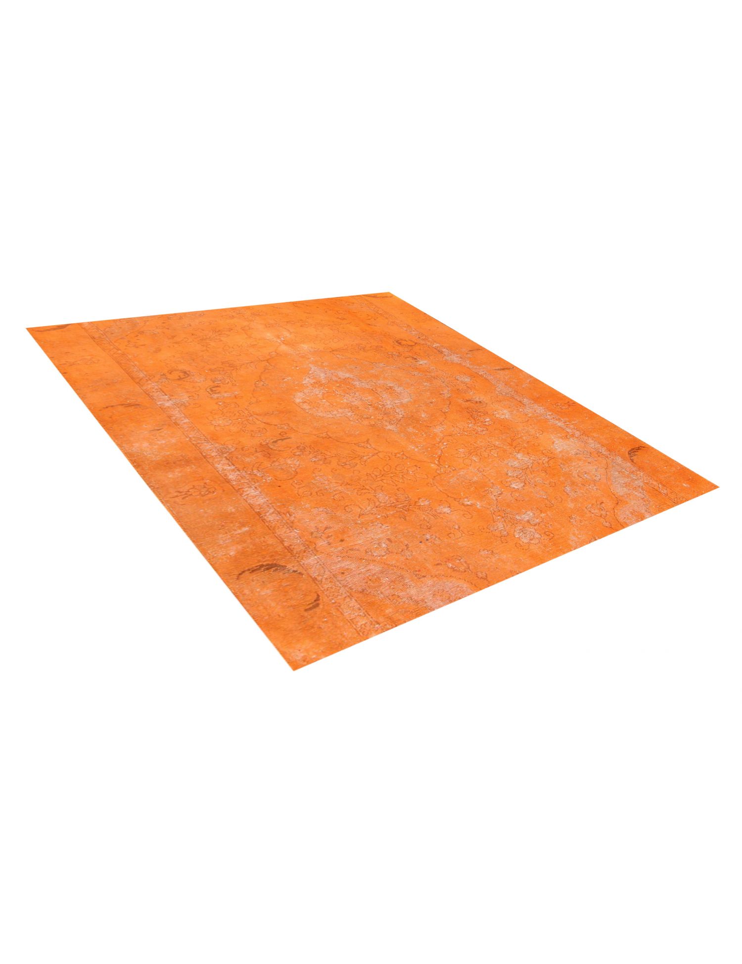Quadrat  Vintage Teppich  orange <br/>174 x 174 cm