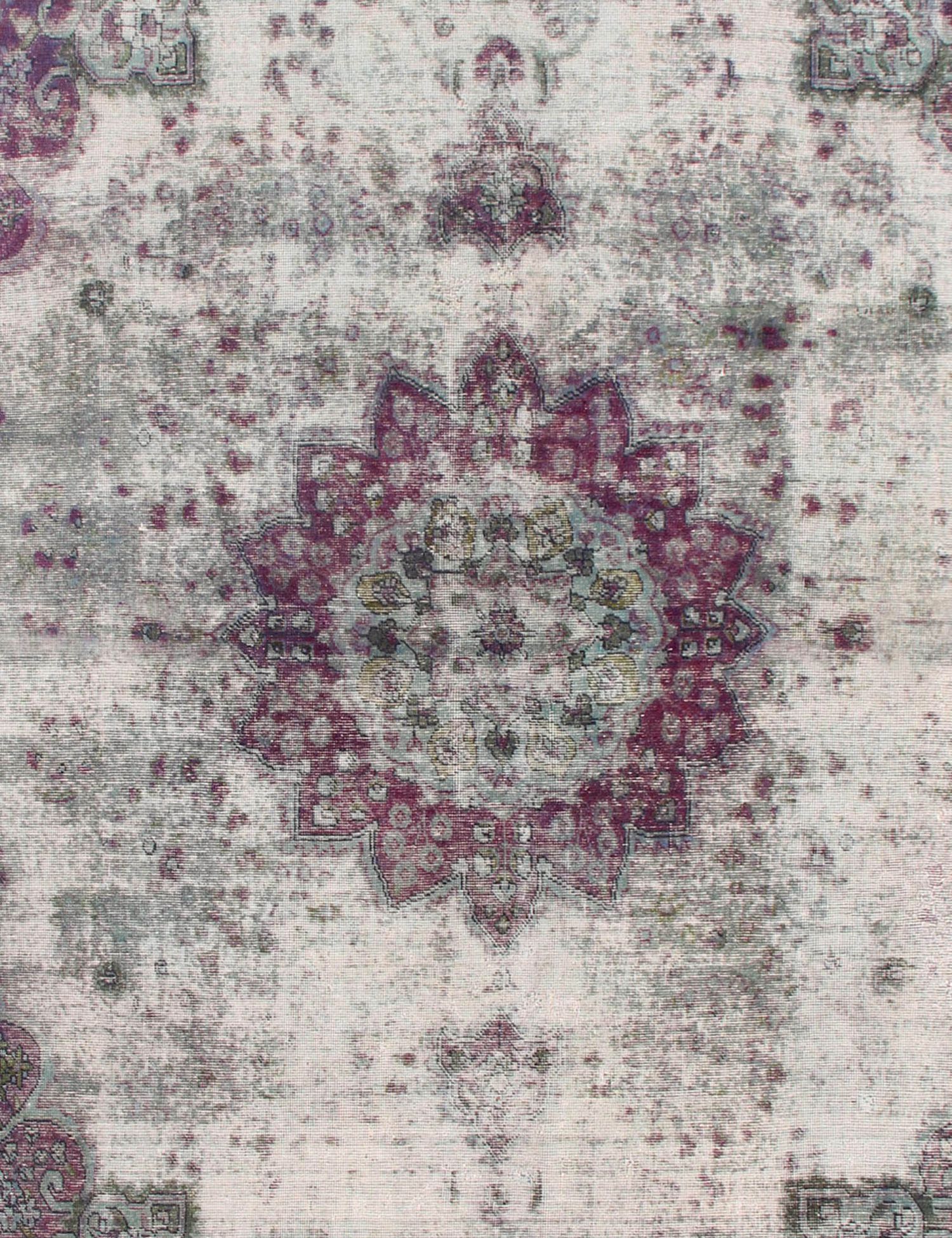 Quadrat  Vintage Teppich  lila <br/>290 x 290 cm