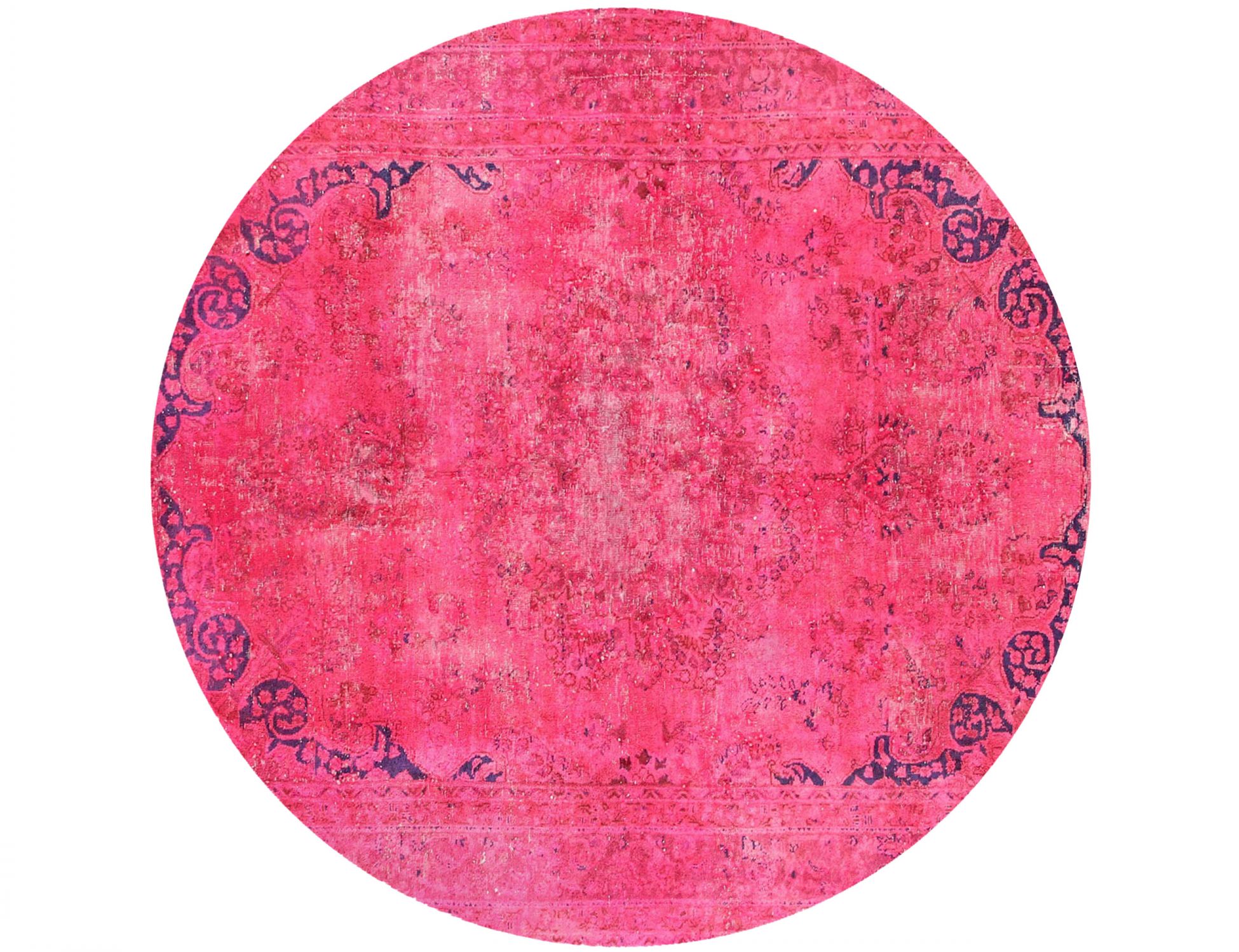 Round  Vintage Carpet  red  <br/>189 x 189 cm