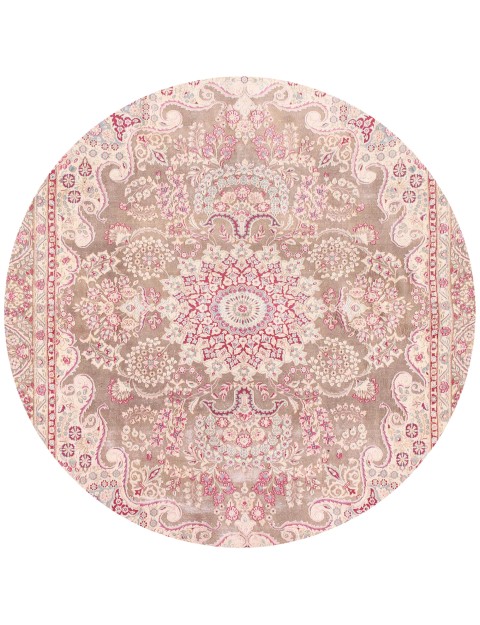 Beige Persien Persischer Vintage Teppich 247 x 247 cm