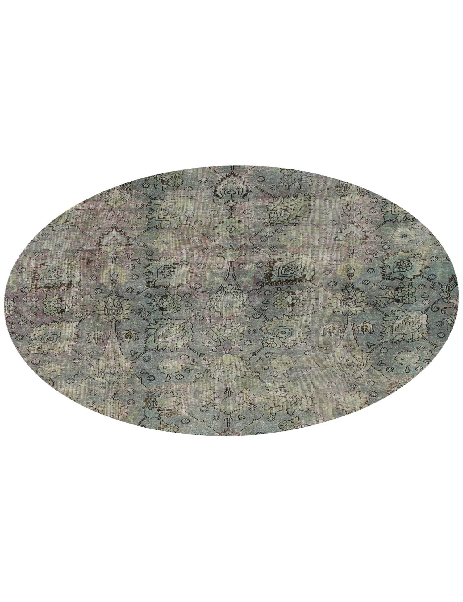 Rund  Vintage Teppich  grün <br/>192 x 192 cm