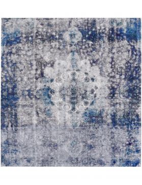Tappeto vintage persiano 200 x 200 blu