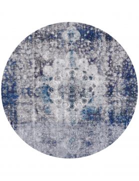 Persischer Vintage Teppich 200 x 200 blau