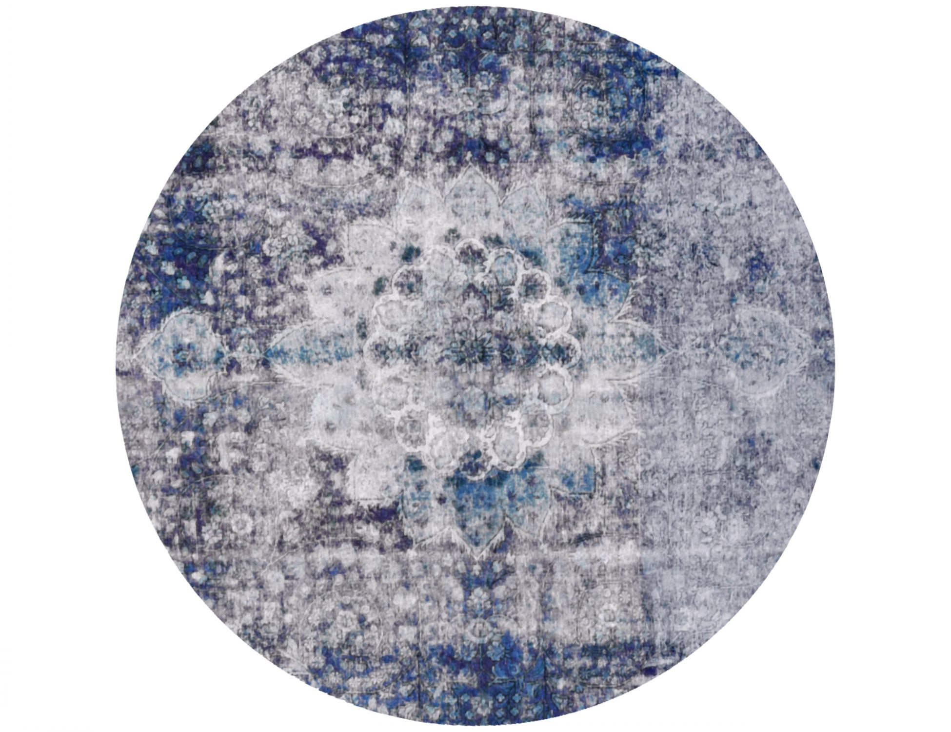 Tapis Persan vintage  bleu <br/>200 x 200 cm