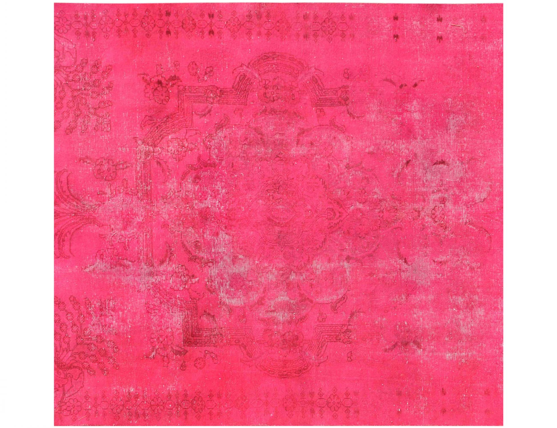 Persisk Vintagetæppe  rose <br/>200 x 200 cm