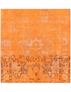 Persisk vintage teppe 194 x 194 oransje