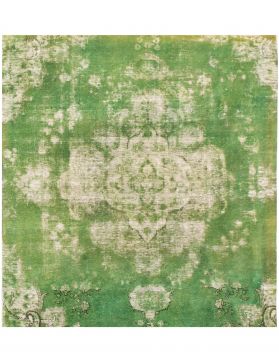 Persisk vintage matta 213 x 213 grön