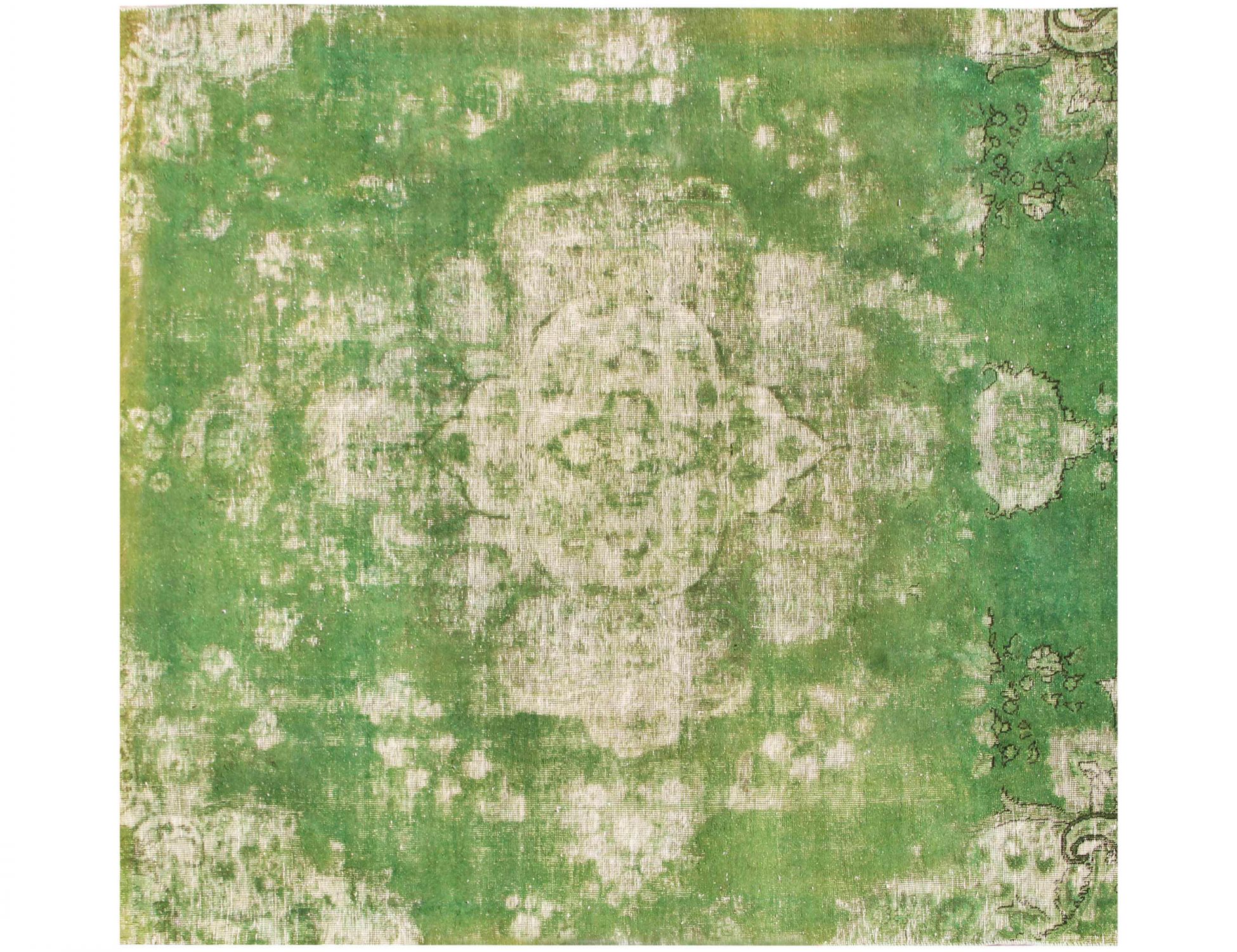 Tappeto vintage persiano  verde <br/>213 x 213 cm