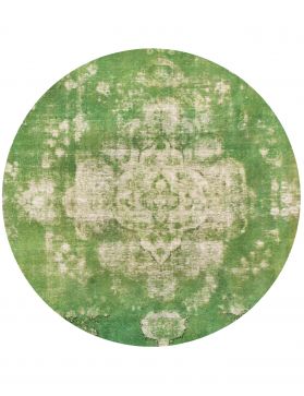 Persisk vintage teppe 213 x 213 grønn