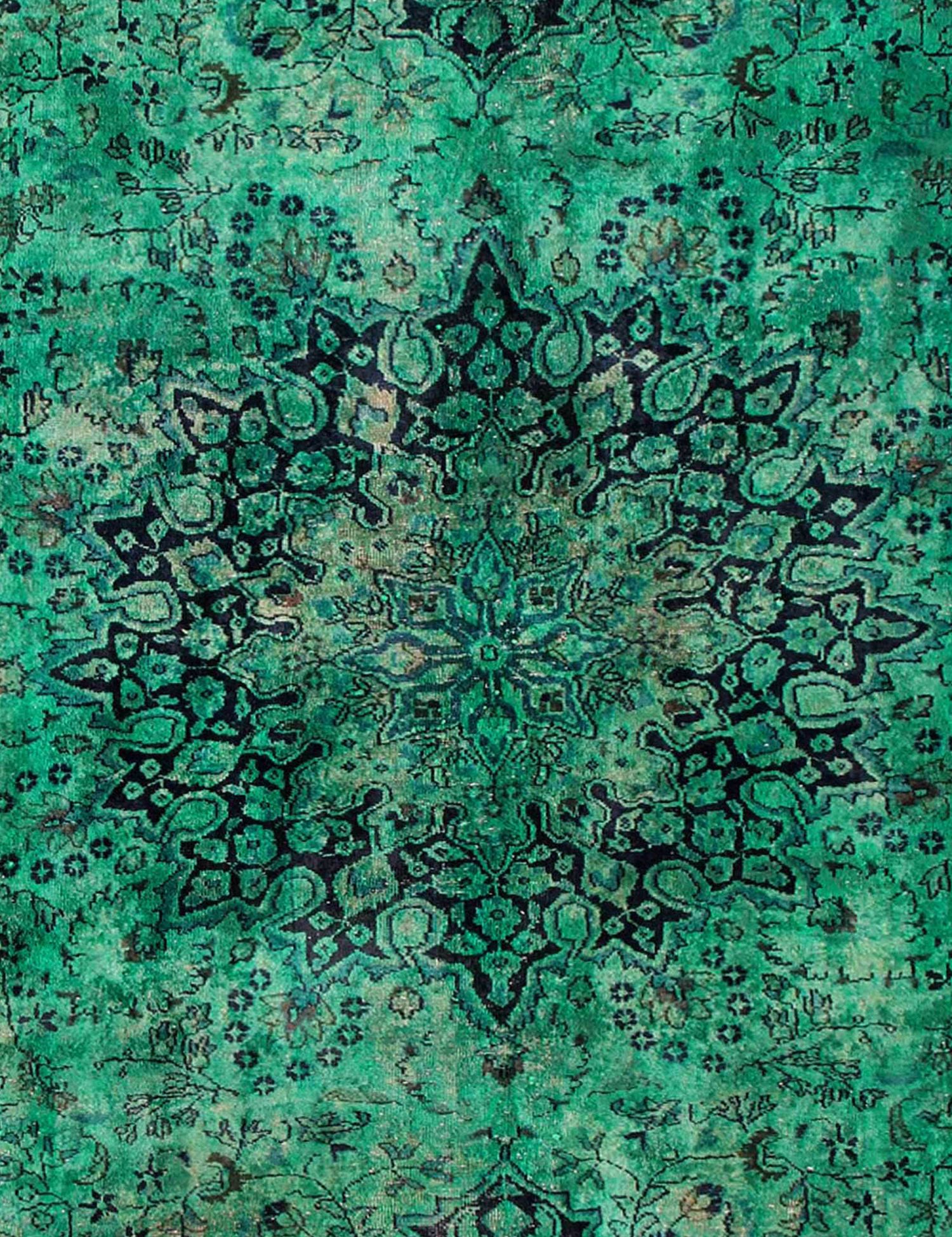 Quadrat  Vintage Teppich  grün <br/>185 x 185 cm