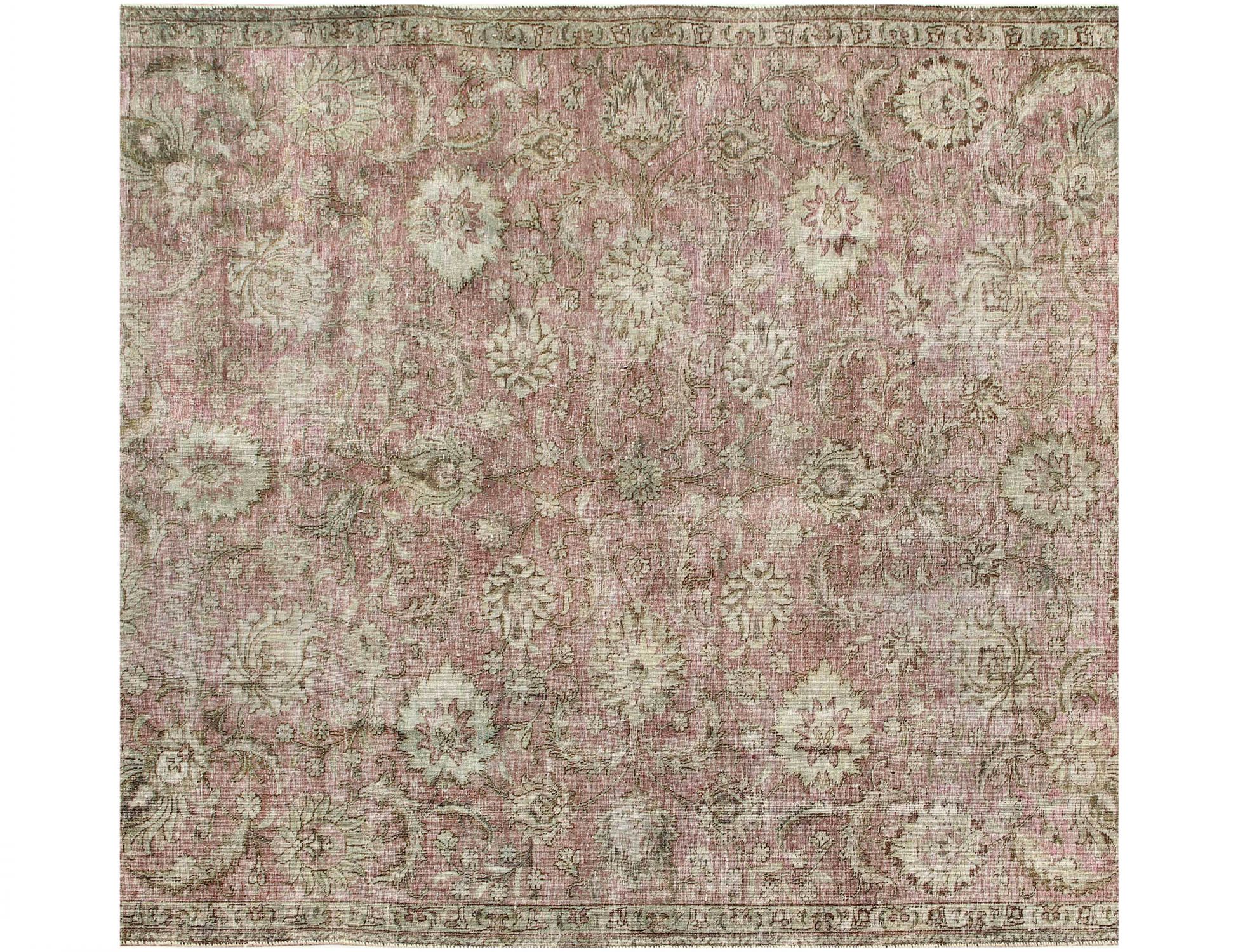 Persisk vintage teppe  grønn <br/>220 x 220 cm
