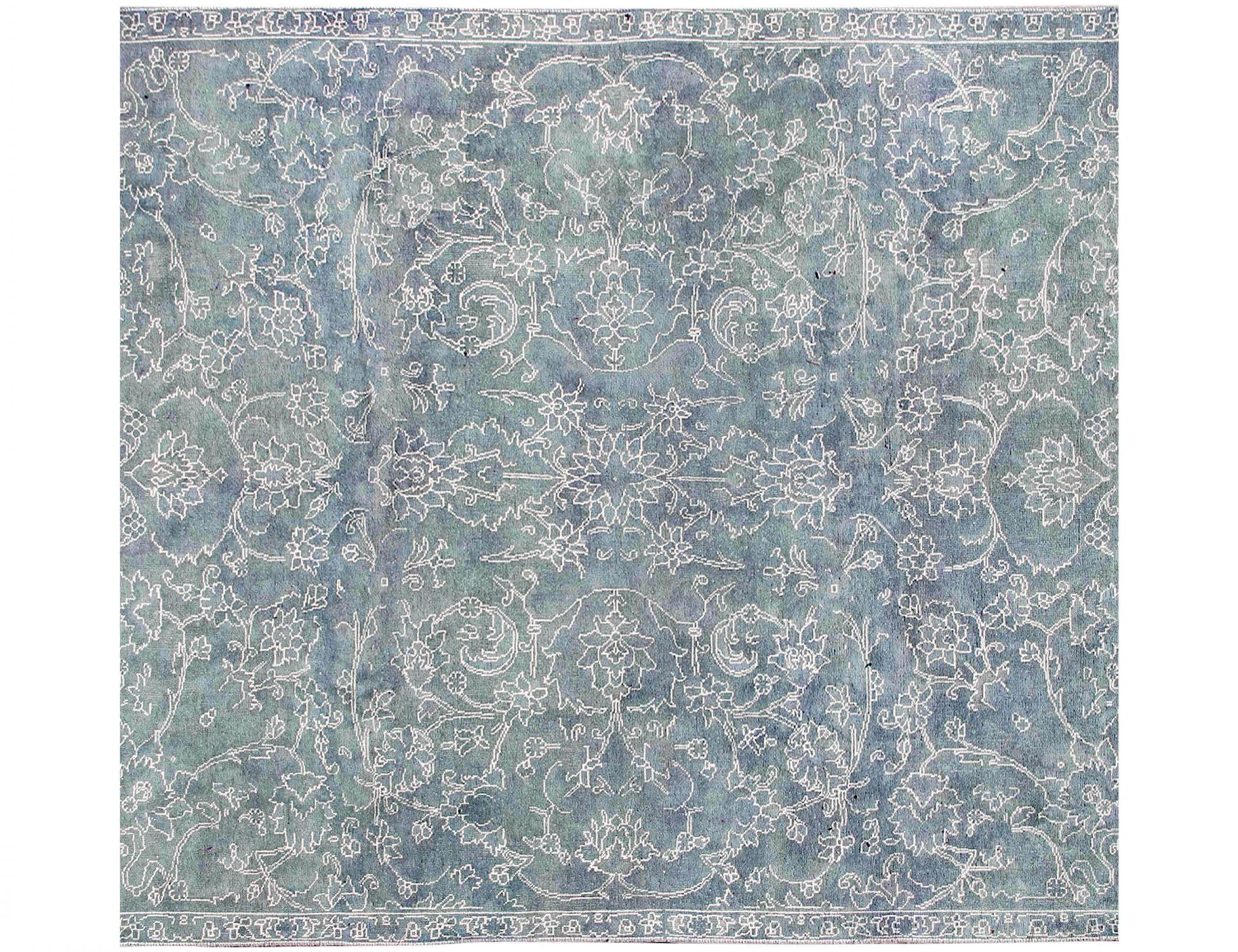Perzisch Vintage Tapijt  blauw <br/>200 x 200 cm