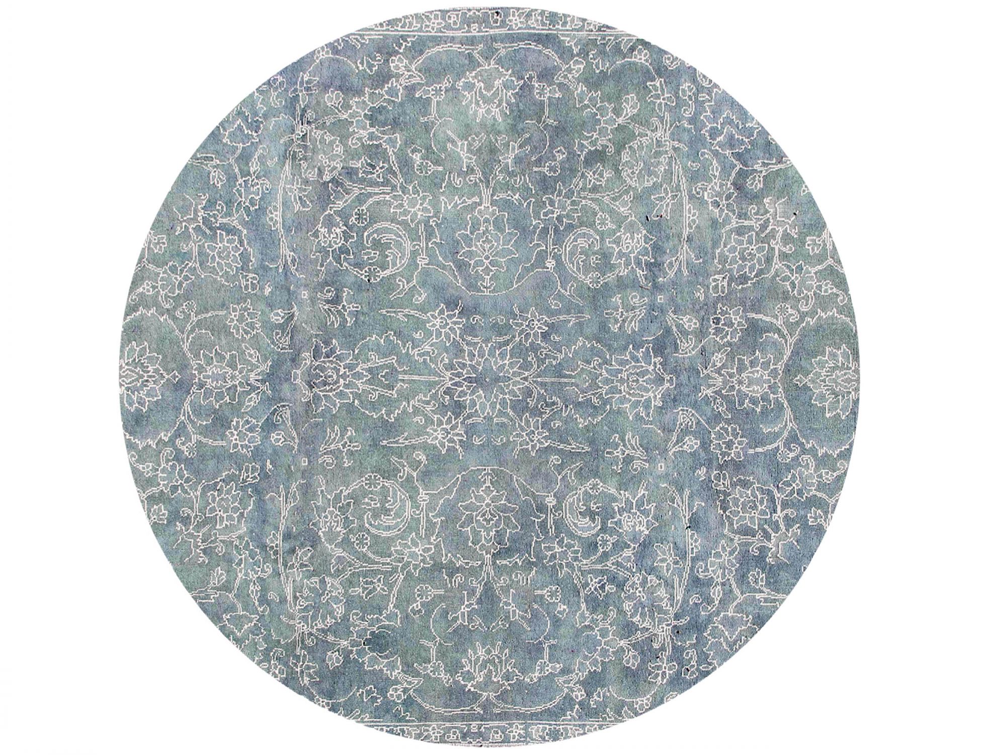 Round  Vintage Carpet  blue <br/>200 x 200 cm