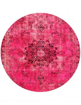 Round  Vintage Carpet  red  <br/>210 x 210 cm