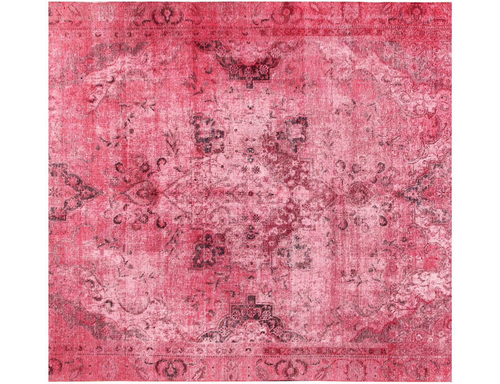 Perzisch Vintage Tapijt  rood <br/>255 x 255 cm