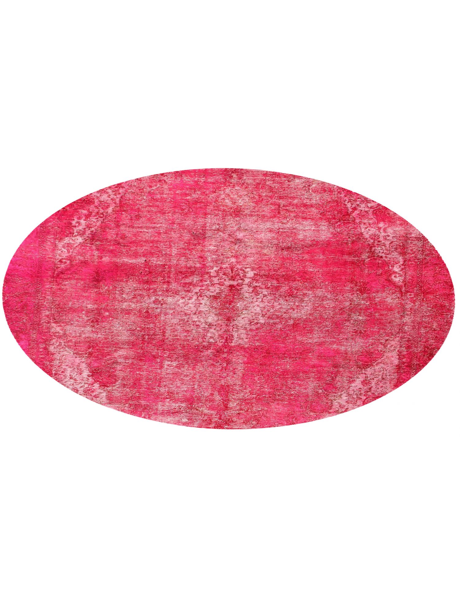 Rund  Vintage Teppich  rosa <br/>270 x 270 cm
