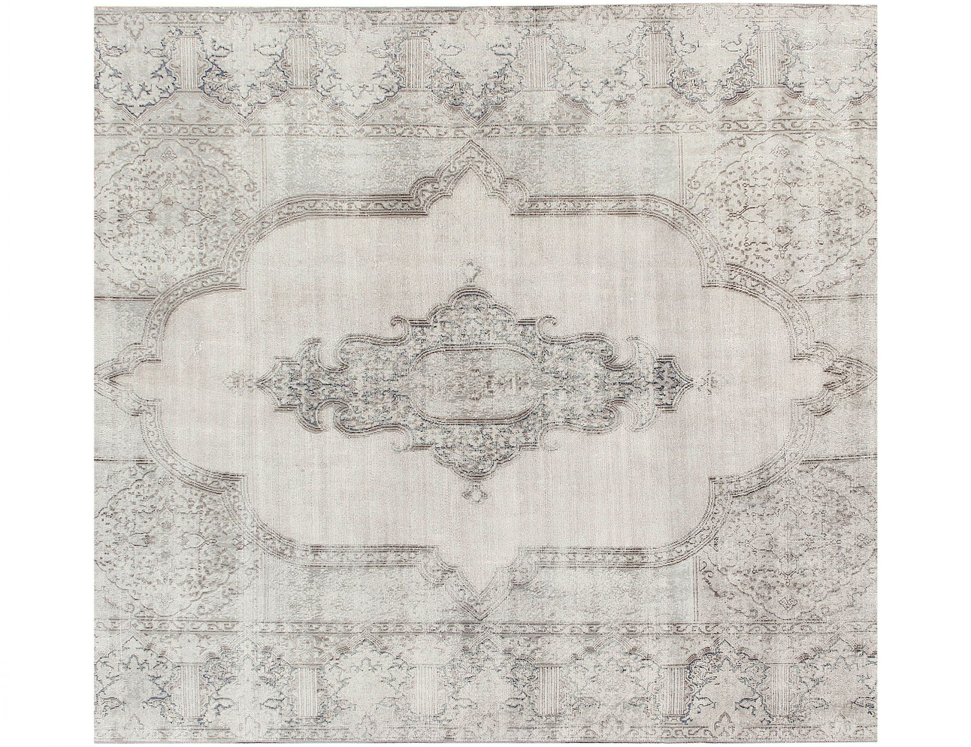 Persisk Vintagetæppe  grå <br/>290 x 290 cm