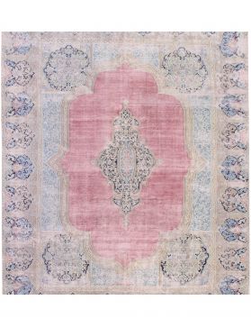 Tapis Persan vintage 283 x 283 bleu