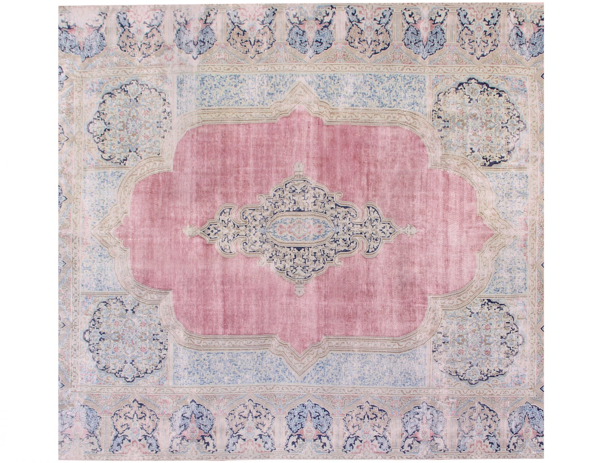 Persisk Vintagetæppe  blå <br/>283 x 283 cm