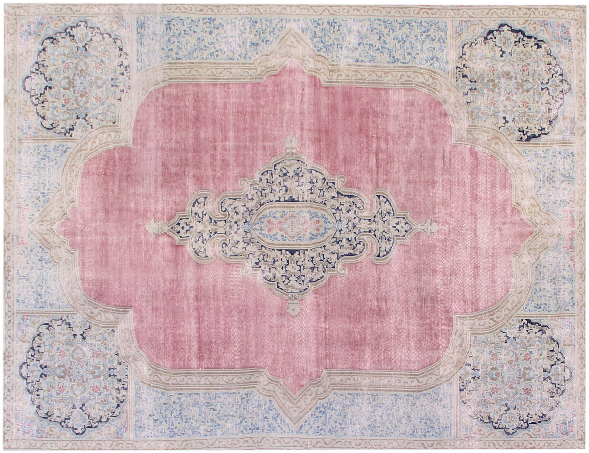 Tappeto vintage persiano  blu <br/>326 x 206 cm