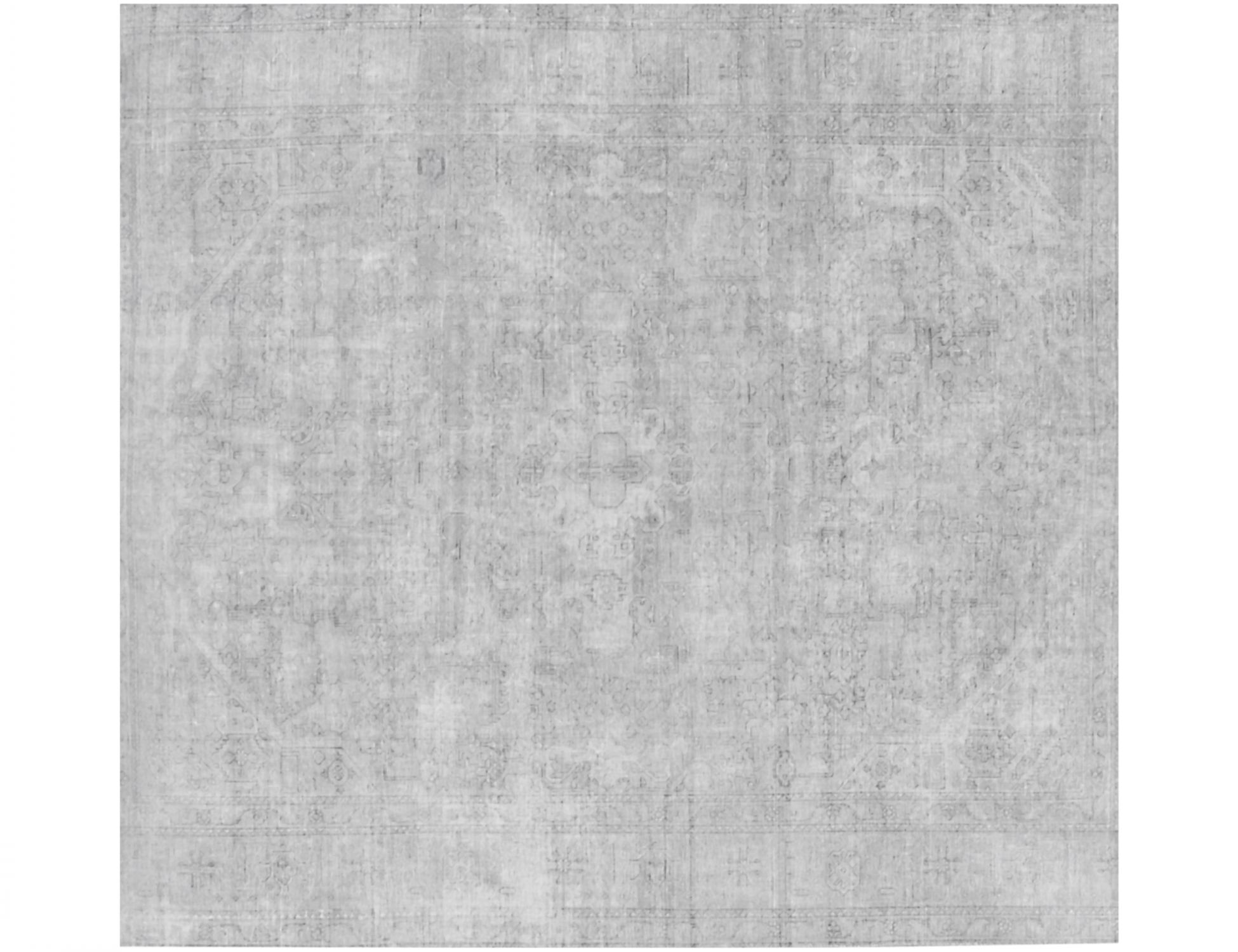 Persisk Vintagetæppe  grå <br/>240 x 240 cm