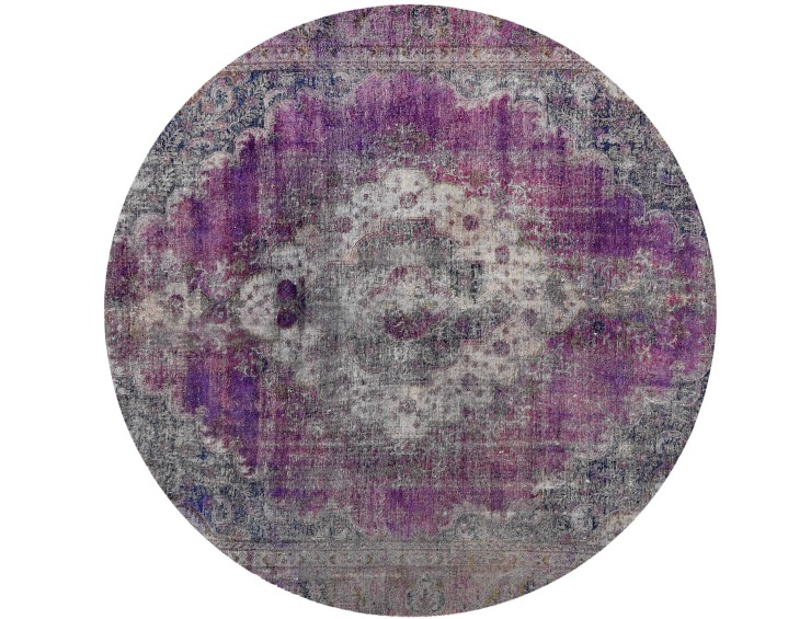 Purper Perzië Perzisch Vintage Tapijt  260 x 260 cm