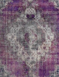 Purper Perzië Perzisch Vintage Tapijt  260 x 260 cm