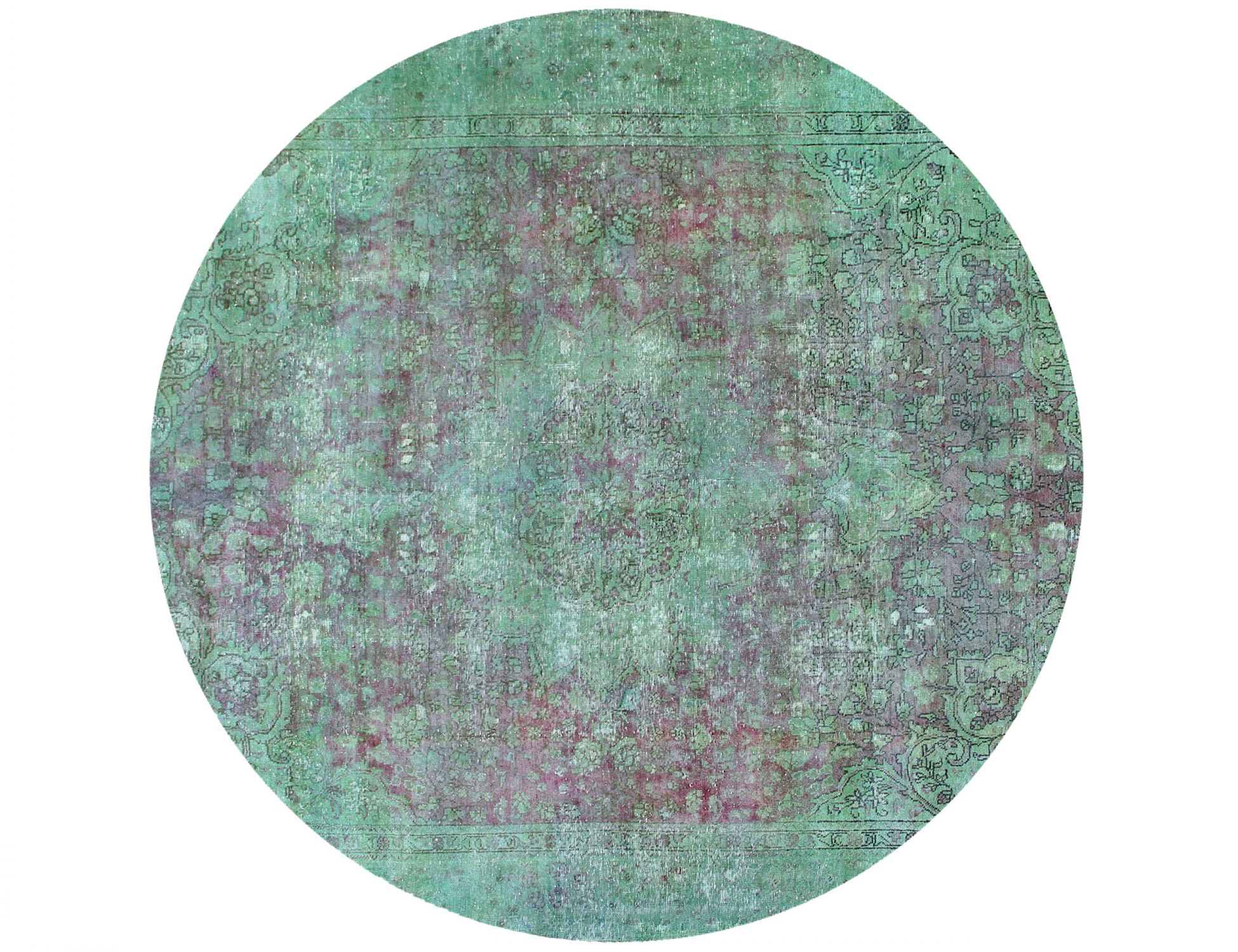 Tappeto vintage persiano  verde <br/>230 x 230 cm