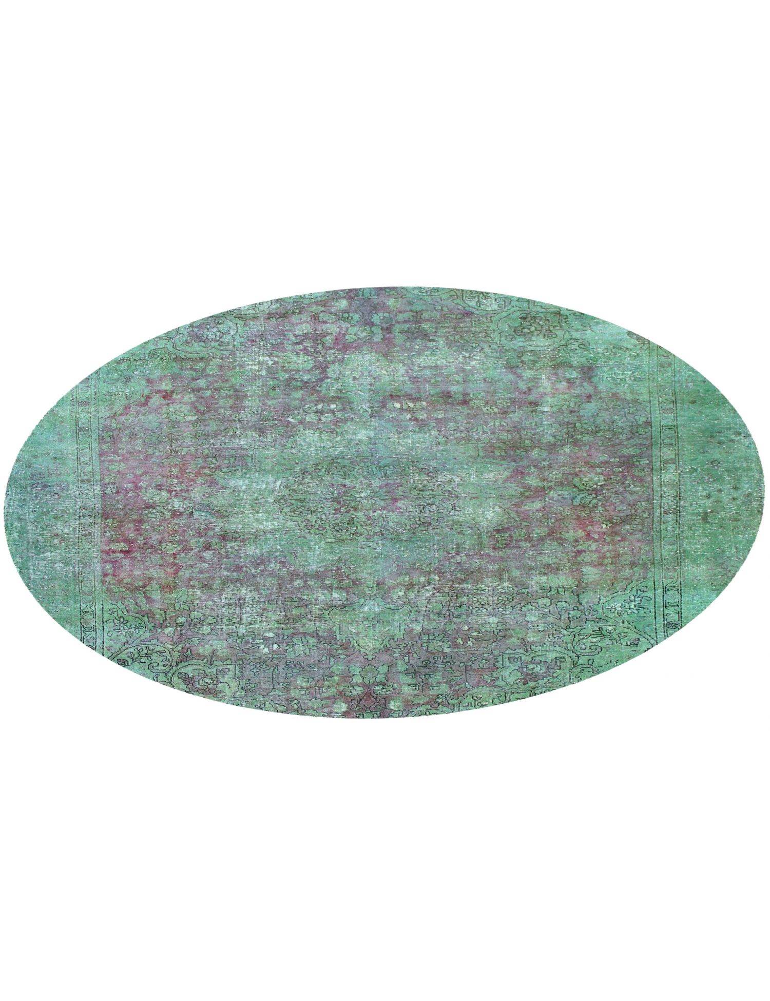 Rund  Vintage Teppich  grün <br/>230 x 230 cm