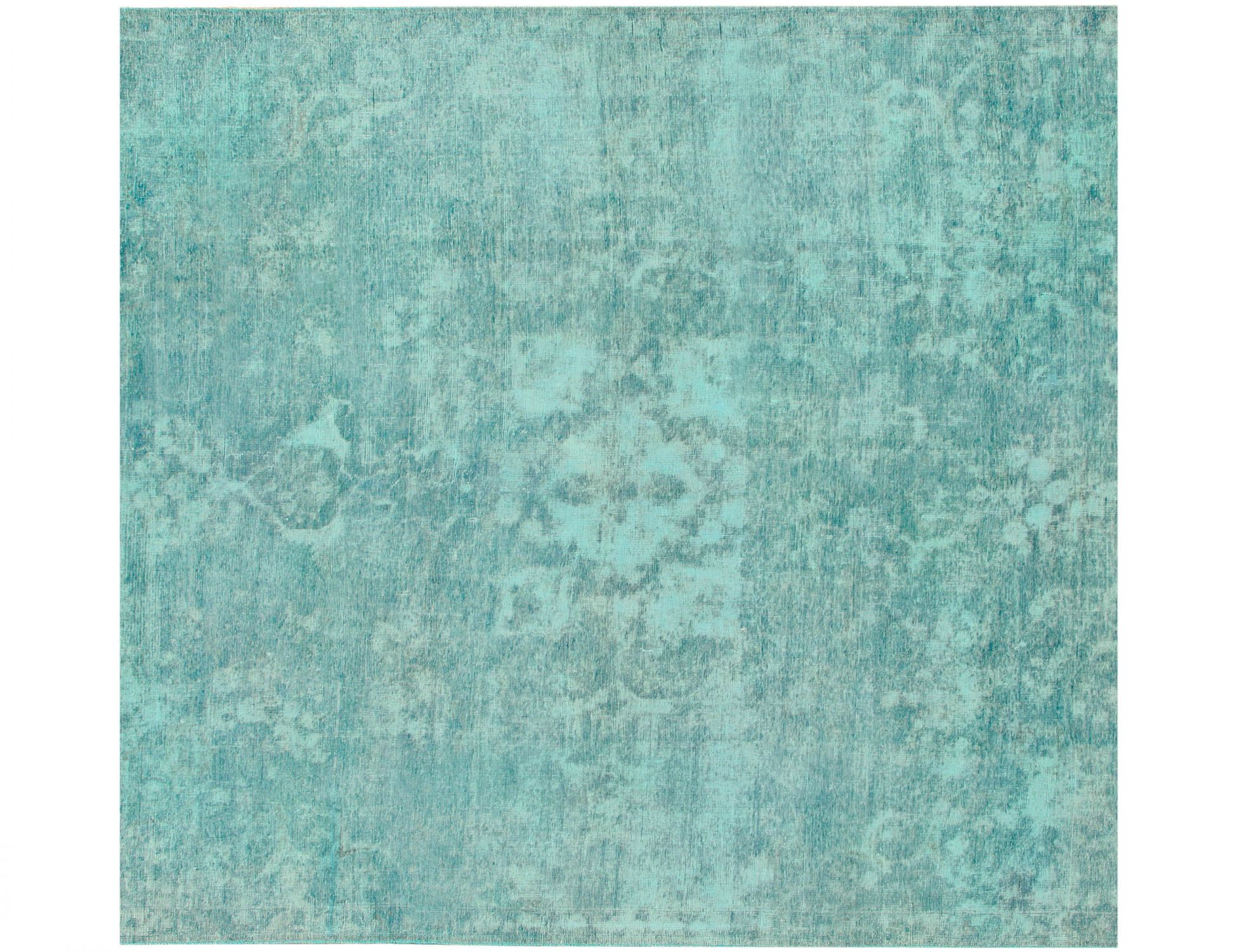 Perzisch Vintage Tapijt  groen <br/>223 x 223 cm