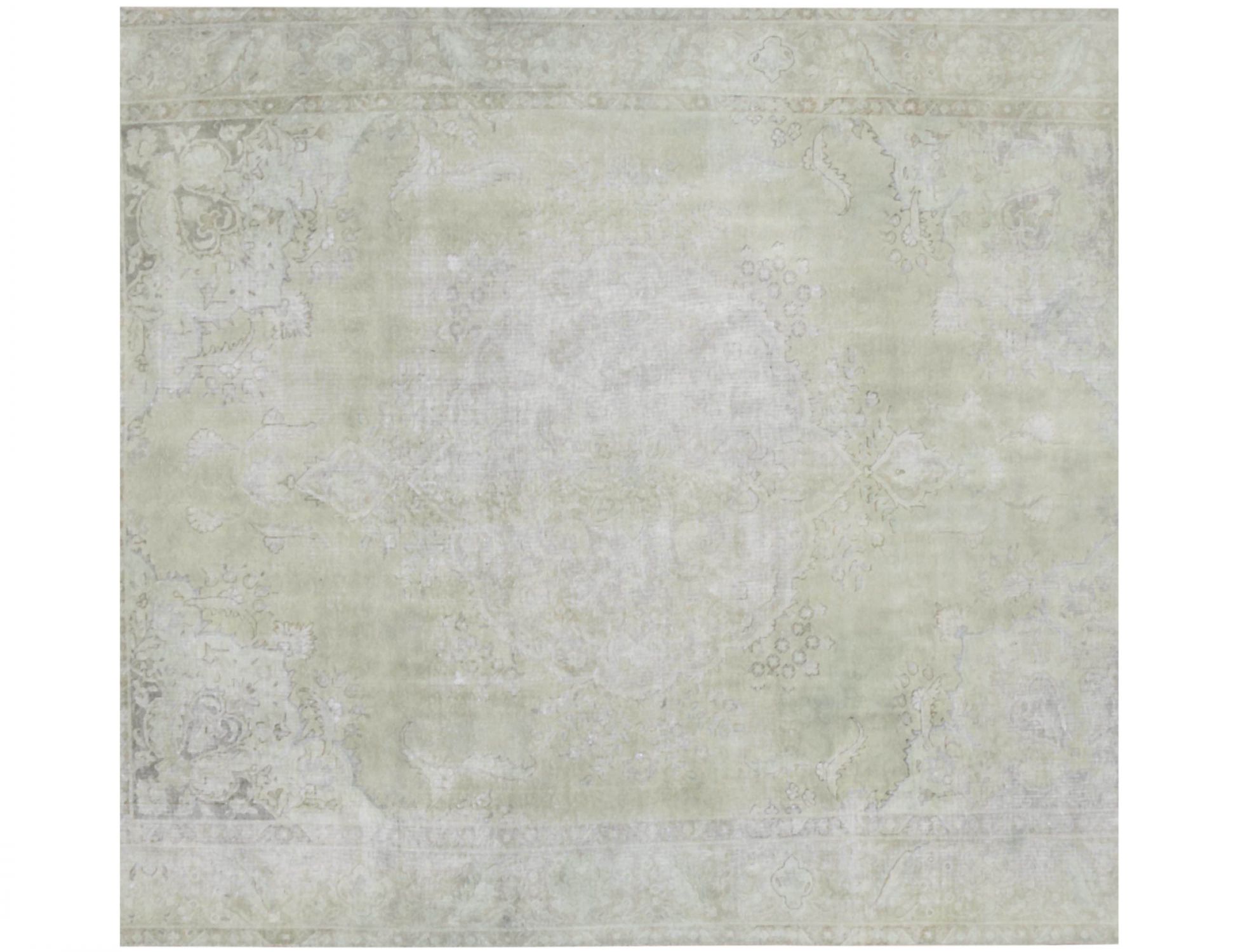 Tappeto vintage persiano  verde <br/>276 x 276 cm