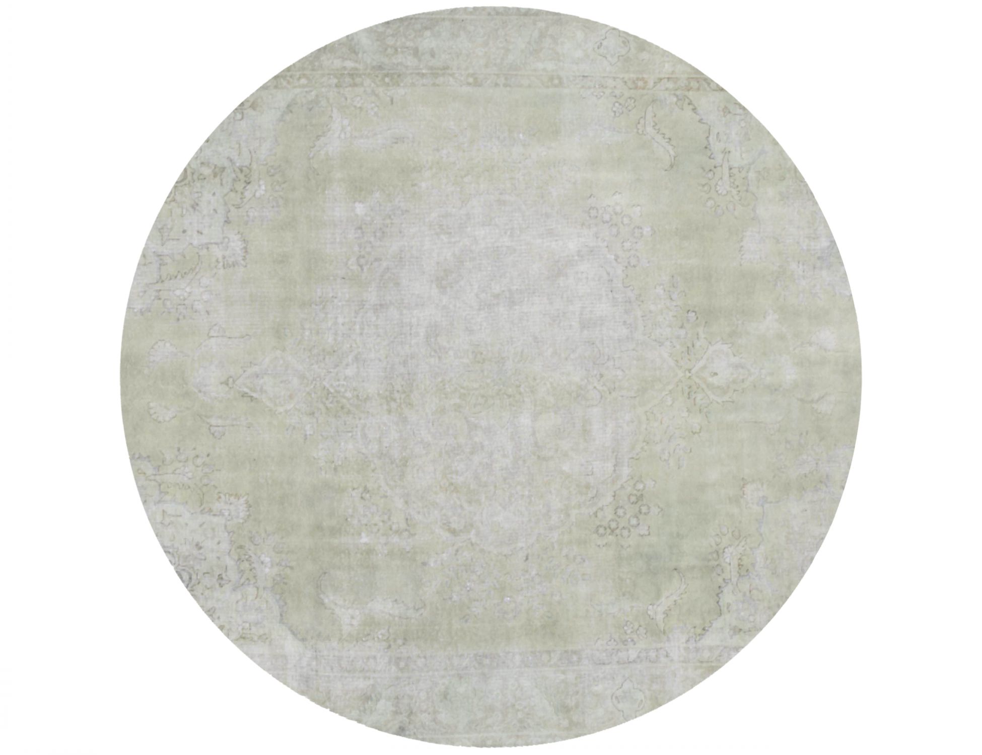 Tapis Persan vintage  vert <br/>276 x 276 cm