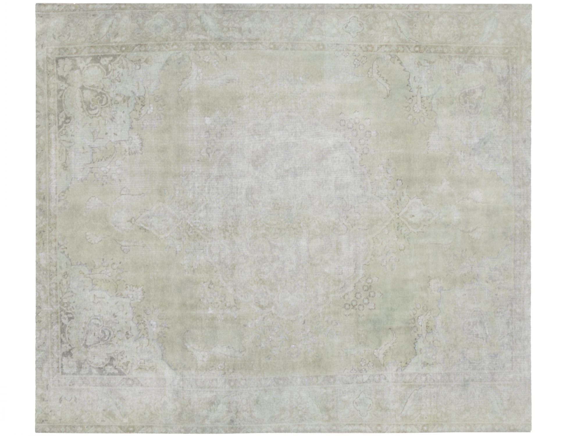 Tappeto vintage persiano  verde <br/>330 x 276 cm