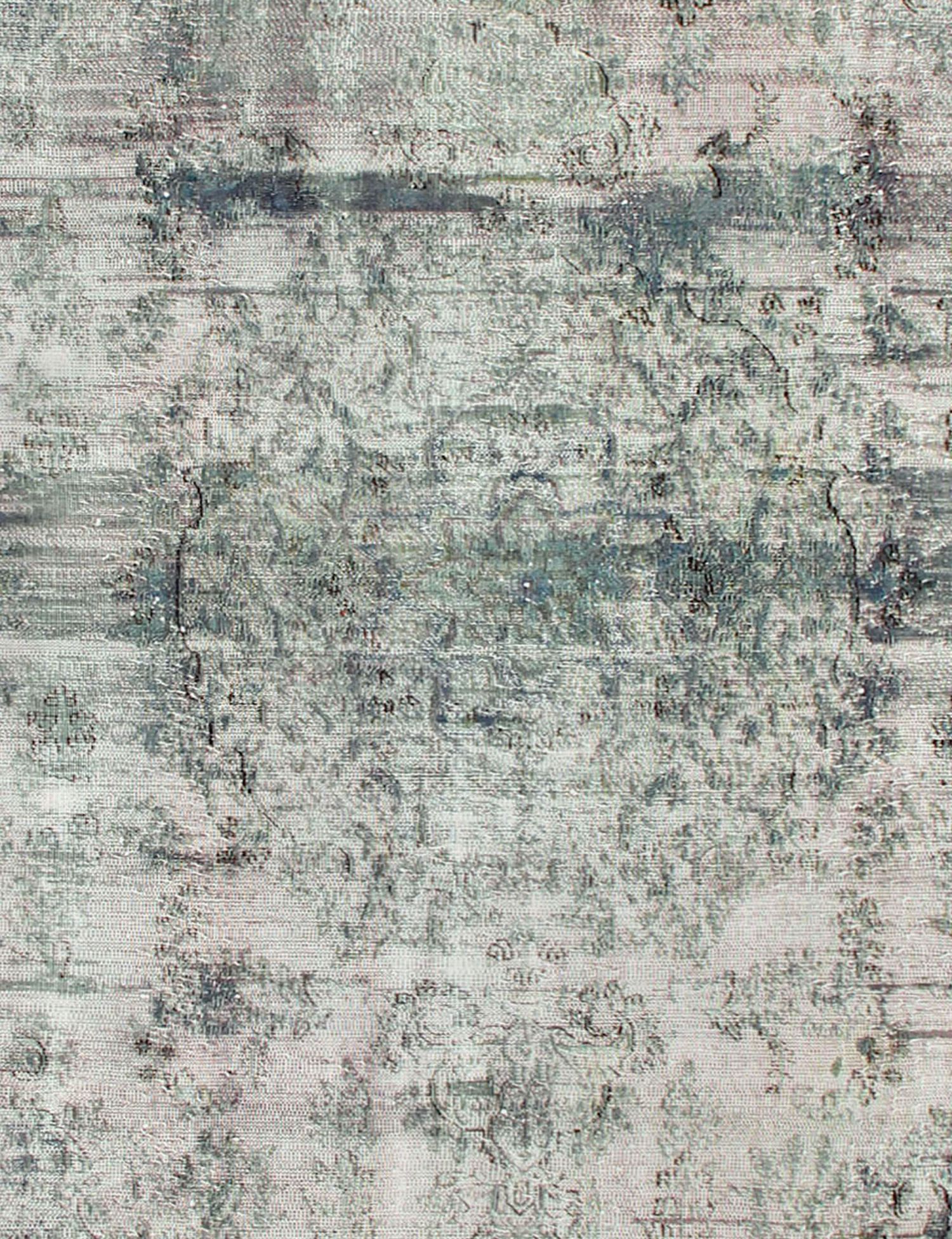 Tapis Persan vintage  vert <br/>274 x 274 cm