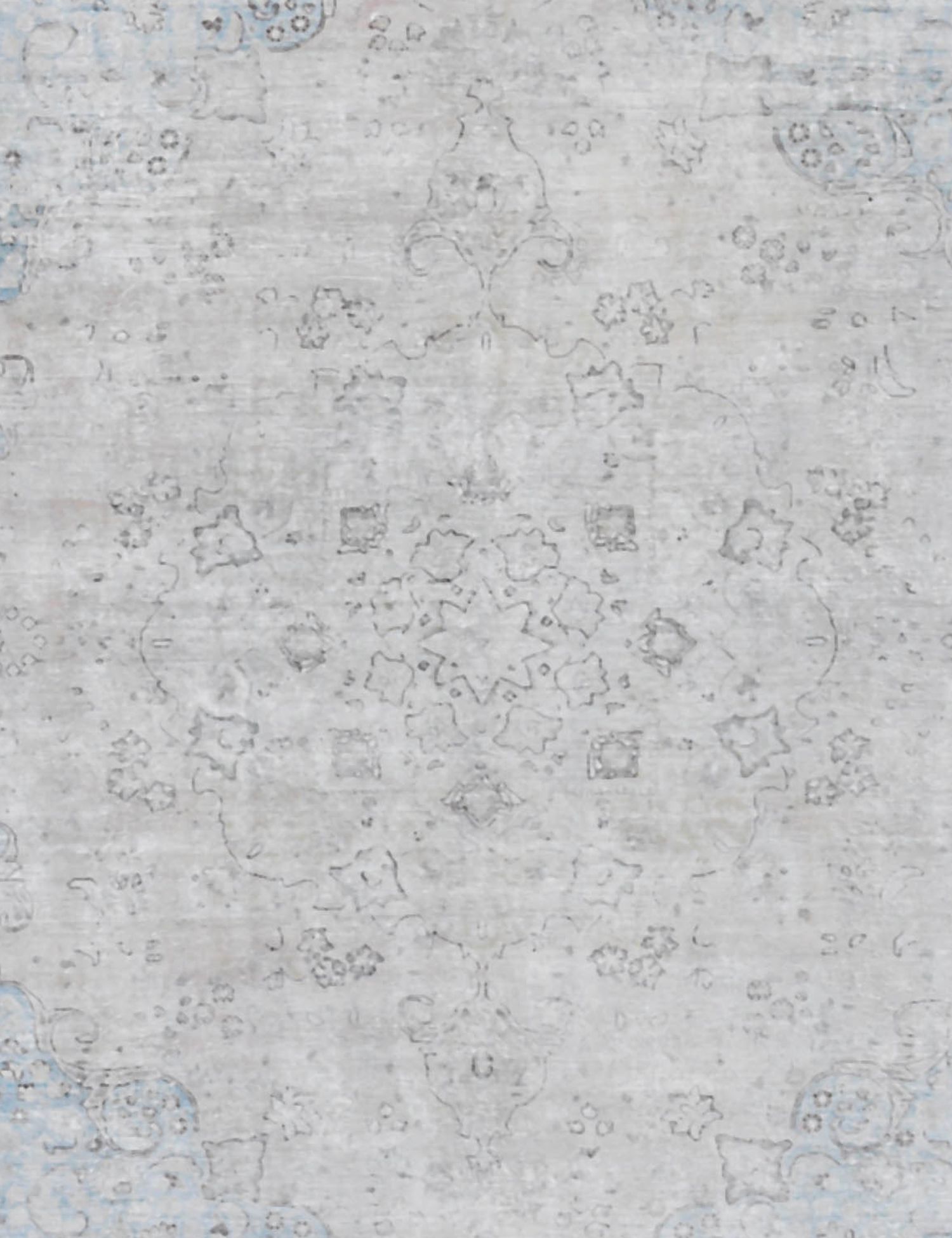Persischer Vintage Teppich  grau <br/>350 x 292 cm