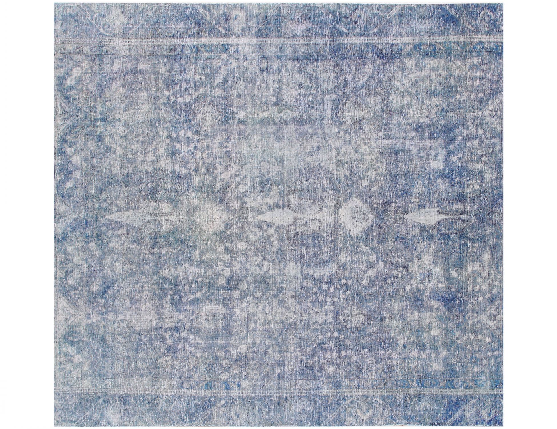 Square  Vintage Carpet  blue <br/>270 x 270 cm
