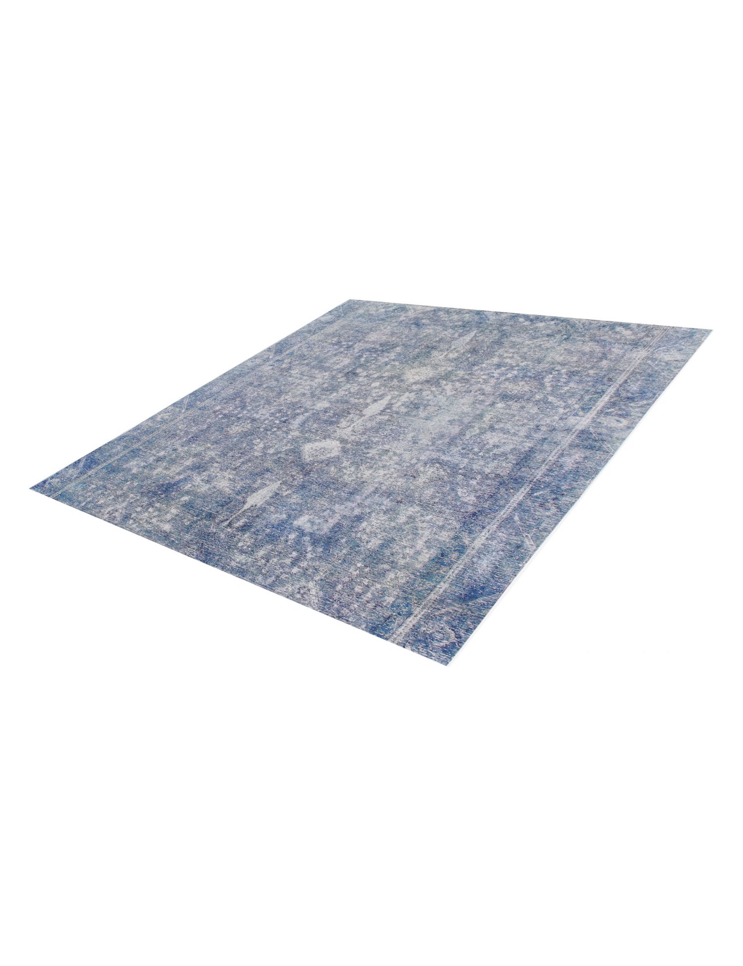 Quadrat  Vintage Teppich  blau <br/>270 x 270 cm